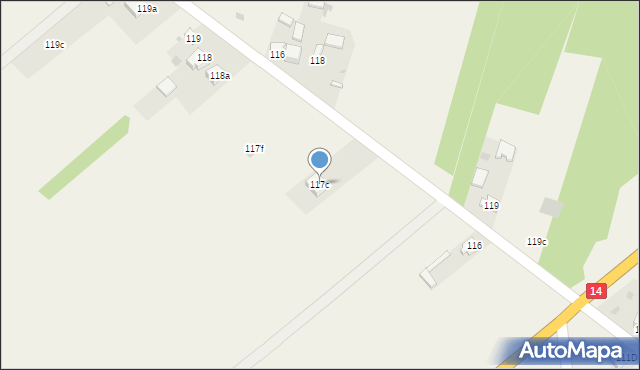 Krępa, Krępa, 117c, mapa Krępa