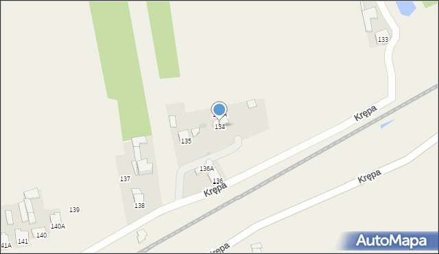 Krępa, Krępa, 134, mapa Krępa