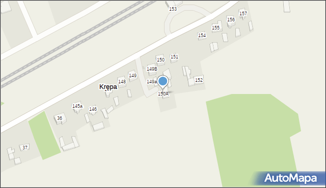 Krępa, Krępa, 150A, mapa Krępa