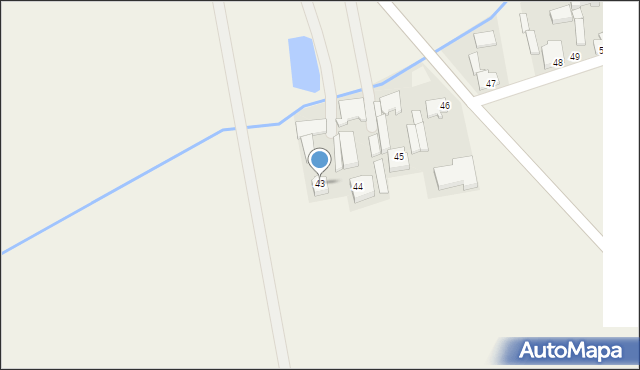 Krępa, Krępa, 43, mapa Krępa