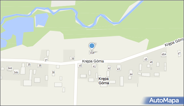 Krępa Górna, Krępa Górna, 41a, mapa Krępa Górna