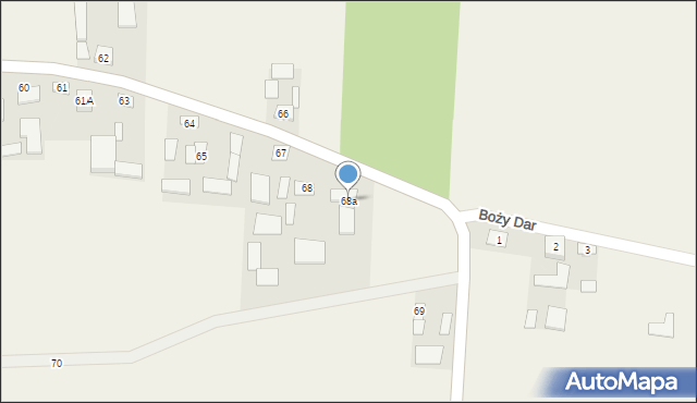 Krępa Górna, Krępa Górna, 68a, mapa Krępa Górna