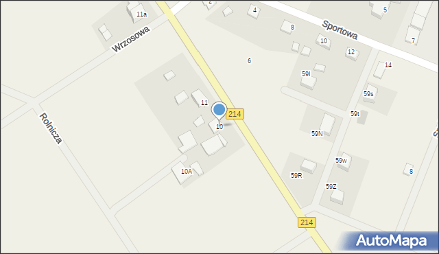 Krępa Kaszubska, Krępa Kaszubska, 10, mapa Krępa Kaszubska