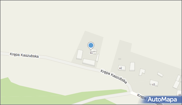 Krępa Kaszubska, Krępa Kaszubska, 41, mapa Krępa Kaszubska