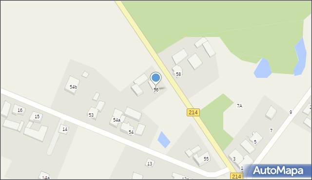 Krępa Kaszubska, Krępa Kaszubska, 56, mapa Krępa Kaszubska