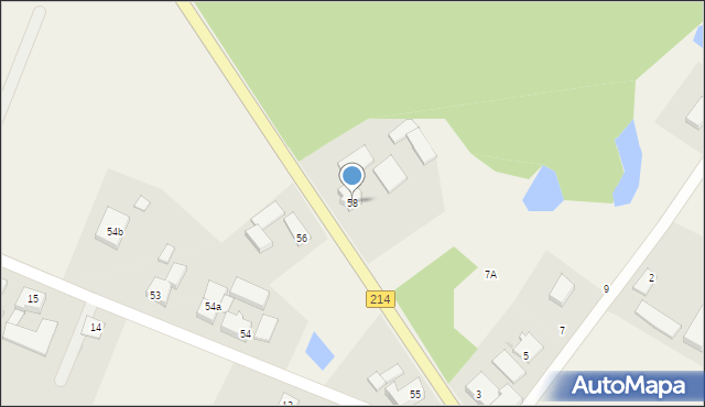 Krępa Kaszubska, Krępa Kaszubska, 58, mapa Krępa Kaszubska