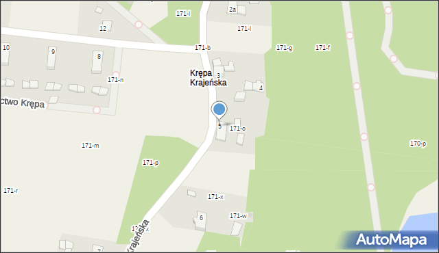 Krępa Krajeńska, Krępa Krajeńska, 5, mapa Krępa Krajeńska