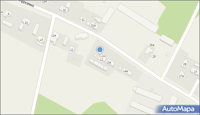 Krępcewo, Krępcewo, 12a, mapa Krępcewo