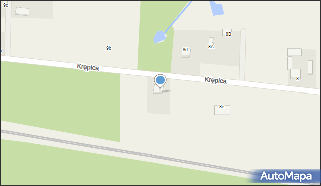 Krępica, Krępica, 8c, mapa Krępica