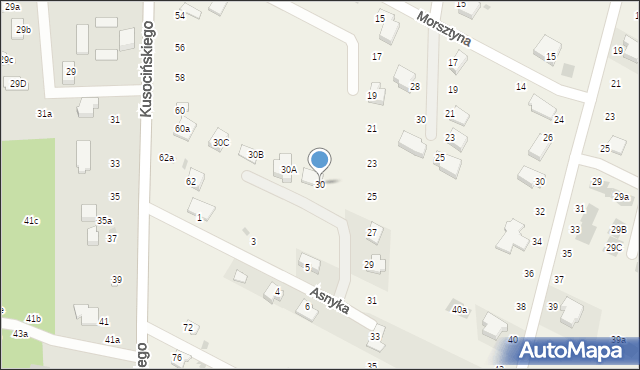 Krępiec, Krasińskiego Zygmunta, 30, mapa Krępiec