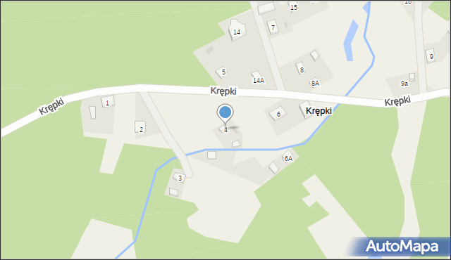 Krępki, Krępki, 4, mapa Krępki