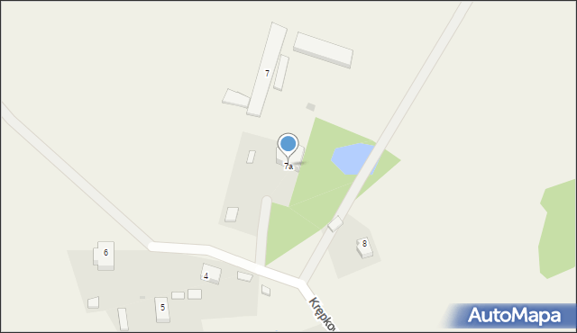 Krępkowice, Krępkowice, 7a, mapa Krępkowice