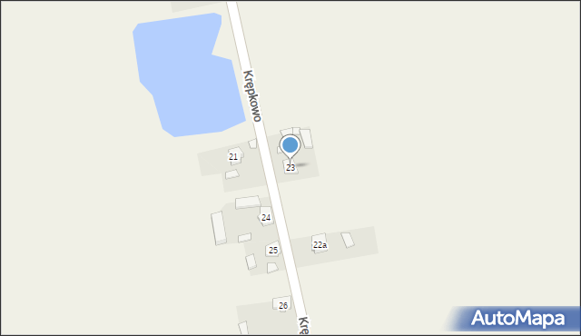 Krępkowo, Krępkowo, 23, mapa Krępkowo