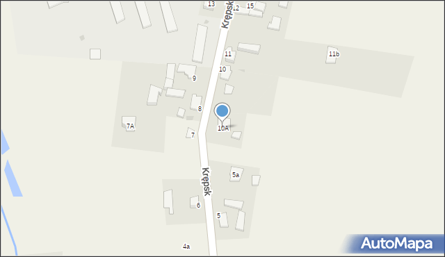 Krępsk, Krępsk, 10A, mapa Krępsk