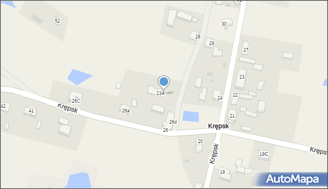 Krępsk, Krępsk, 23, mapa Krępsk