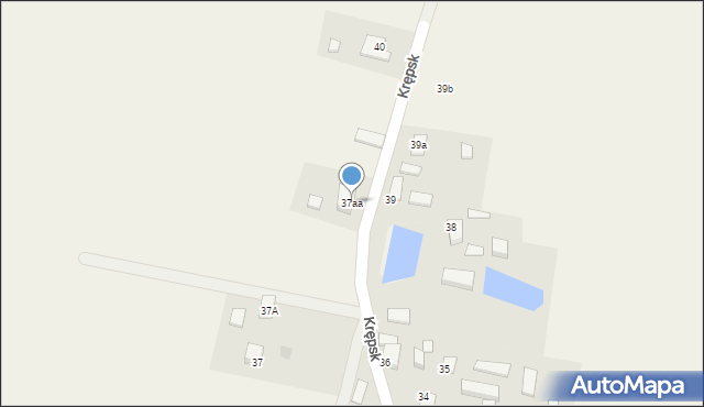 Krępsk, Krępsk, 37aa, mapa Krępsk