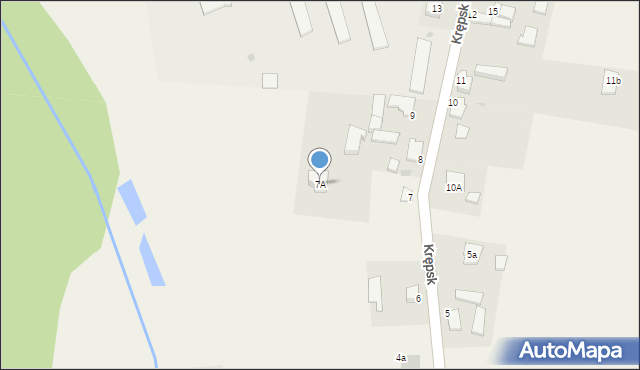 Krępsk, Krępsk, 7A, mapa Krępsk