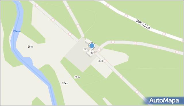 Krępsko, Krępsko, 51, mapa Krępsko