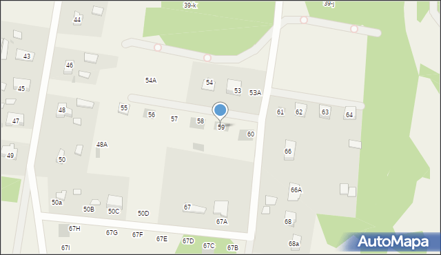 Krępsko, Krępsko, 59, mapa Krępsko