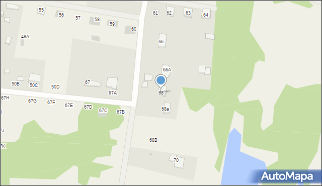 Krępsko, Krępsko, 68, mapa Krępsko