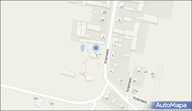 Krerowo, Krerowo, 3, mapa Krerowo