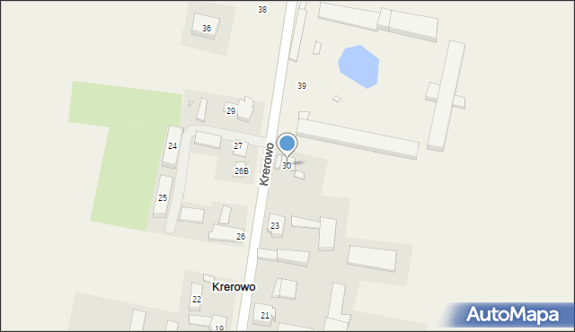 Krerowo, Krerowo, 30, mapa Krerowo