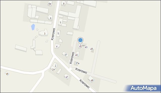 Krerowo, Krerowo, 41, mapa Krerowo