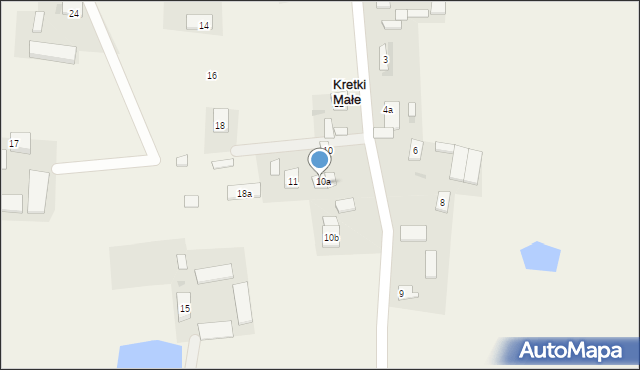 Kretki Małe, Kretki Małe, 12a, mapa Kretki Małe