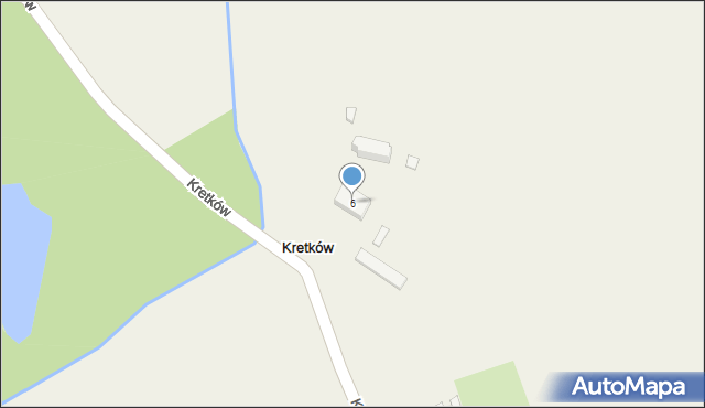 Kretków, Kretków, 6, mapa Kretków