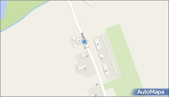 Kretków, Kretków, 8, mapa Kretków