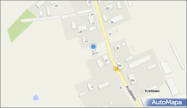 Kretlewo, Kretlewo, 11, mapa Kretlewo