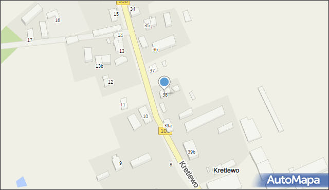 Kretlewo, Kretlewo, 38, mapa Kretlewo