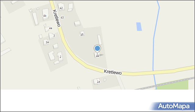 Kretlewo, Kretlewo, 44, mapa Kretlewo