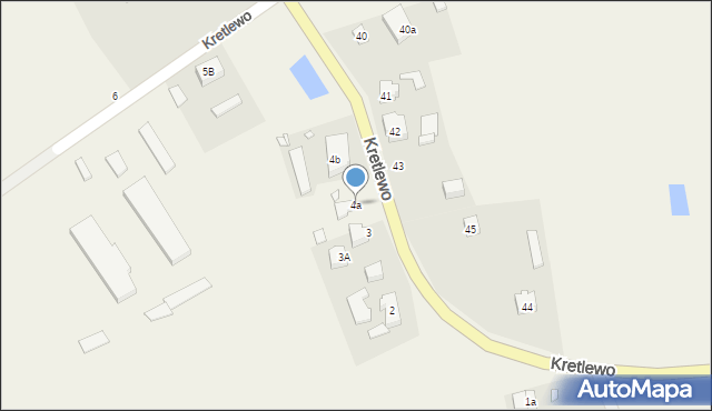 Kretlewo, Kretlewo, 4a, mapa Kretlewo