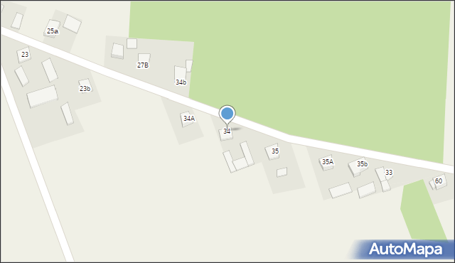 Krężel, Krężel, 34, mapa Krężel