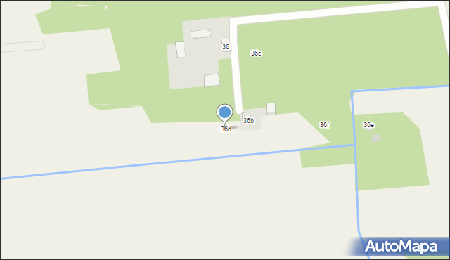 Krężel, Krężel, 36d, mapa Krężel