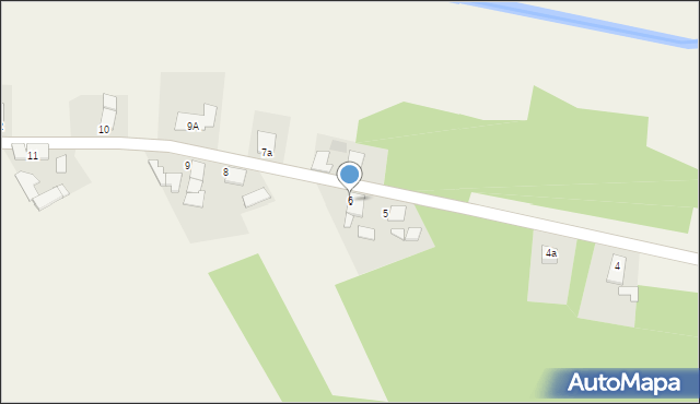 Krężel, Krężel, 6, mapa Krężel