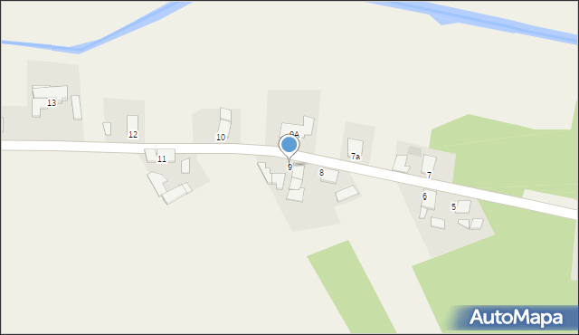 Krężel, Krężel, 9, mapa Krężel