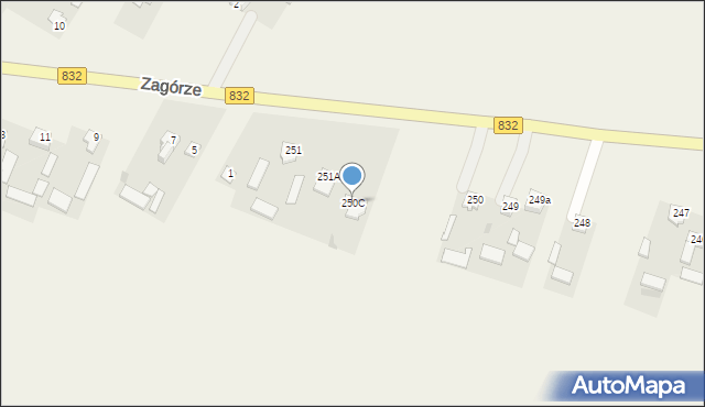 Krężnica Okrągła, Krężnica Okrągła, 250C, mapa Krężnica Okrągła