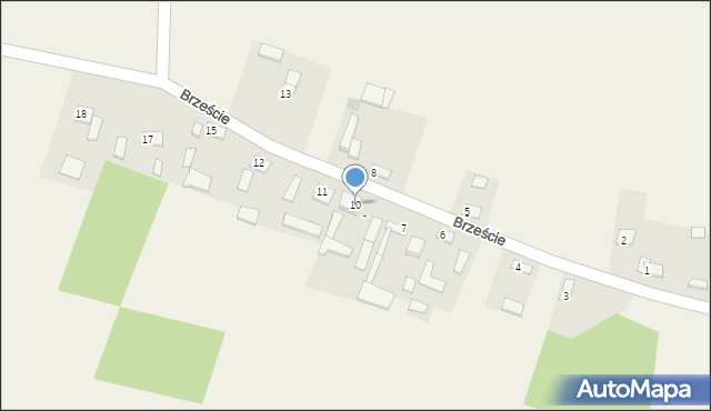 Krężoły, Krężoły, 10, mapa Krężoły