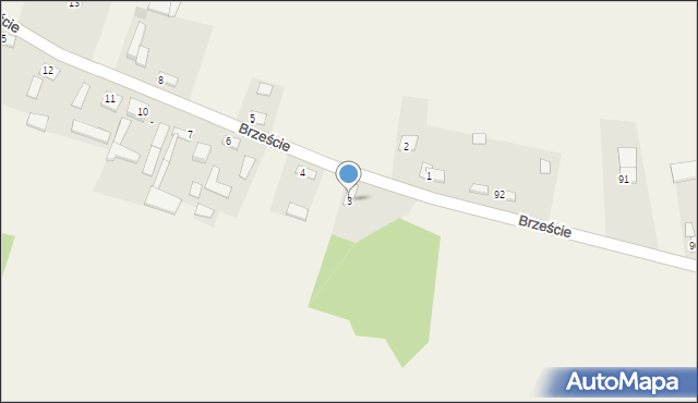 Krężoły, Krężoły, 3, mapa Krężoły