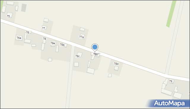 Krężoły, Krężoły, 78b, mapa Krężoły