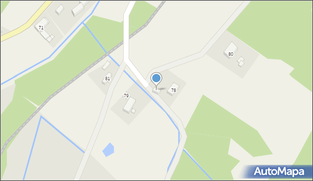 Krobica, Krobica, 78a, mapa Krobica