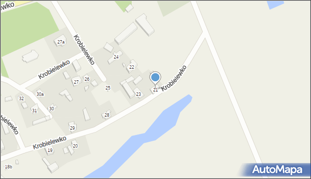 Krobielewko, Krobielewko, 21, mapa Krobielewko