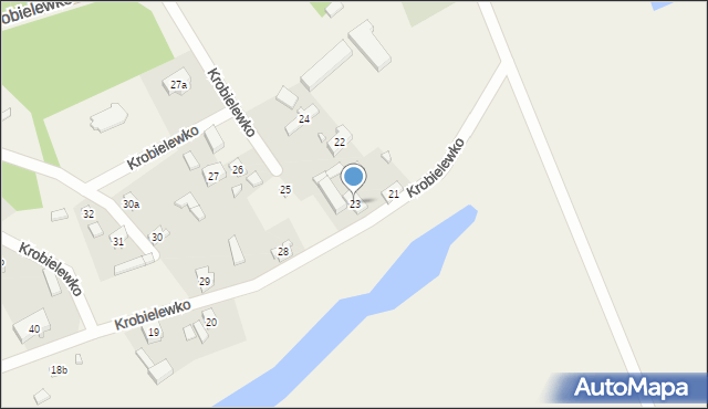 Krobielewko, Krobielewko, 23, mapa Krobielewko