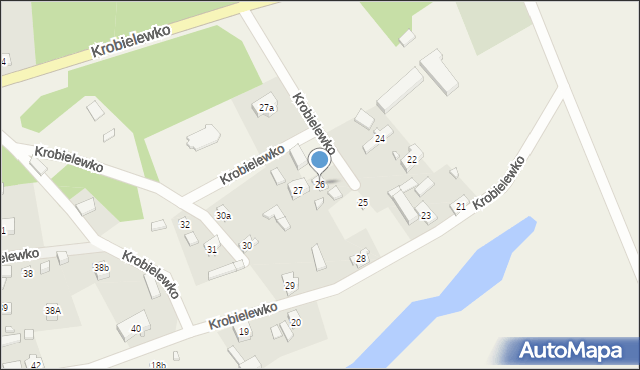 Krobielewko, Krobielewko, 26, mapa Krobielewko