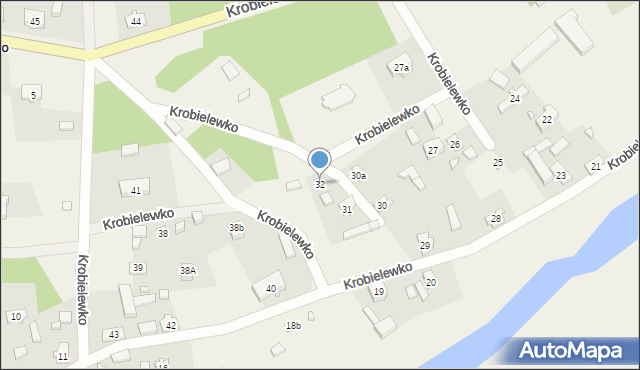Krobielewko, Krobielewko, 32, mapa Krobielewko