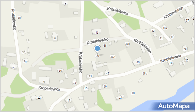 Krobielewko, Krobielewko, 39, mapa Krobielewko