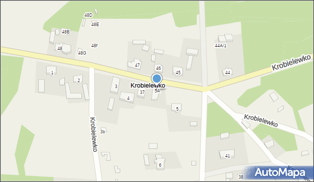 Krobielewko, Krobielewko, 5A, mapa Krobielewko