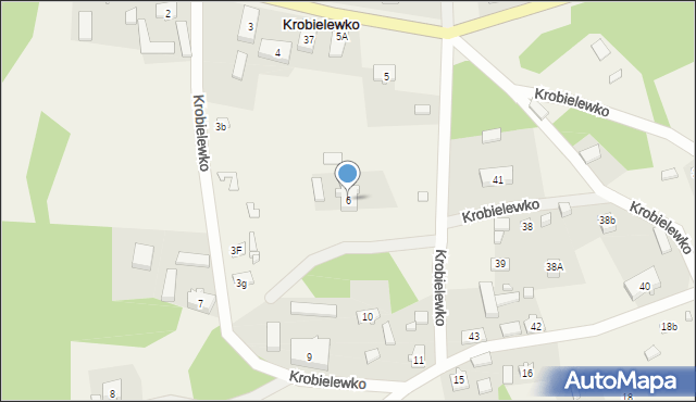Krobielewko, Krobielewko, 6, mapa Krobielewko